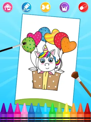 Unicorn Coloring 🦄 android App screenshot 2