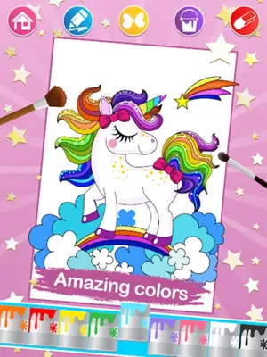 Unicorn Coloring 🦄 android App screenshot 3